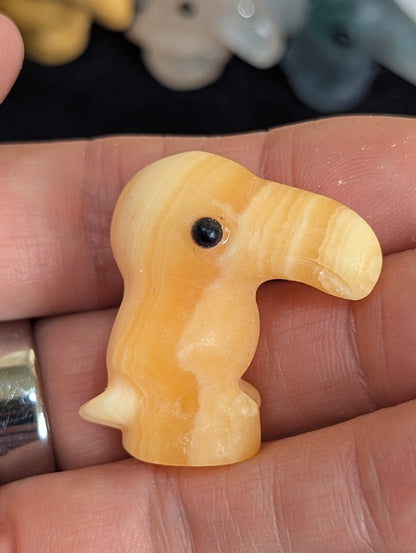 Tiny Toucan Mineral Totem ~ 1"