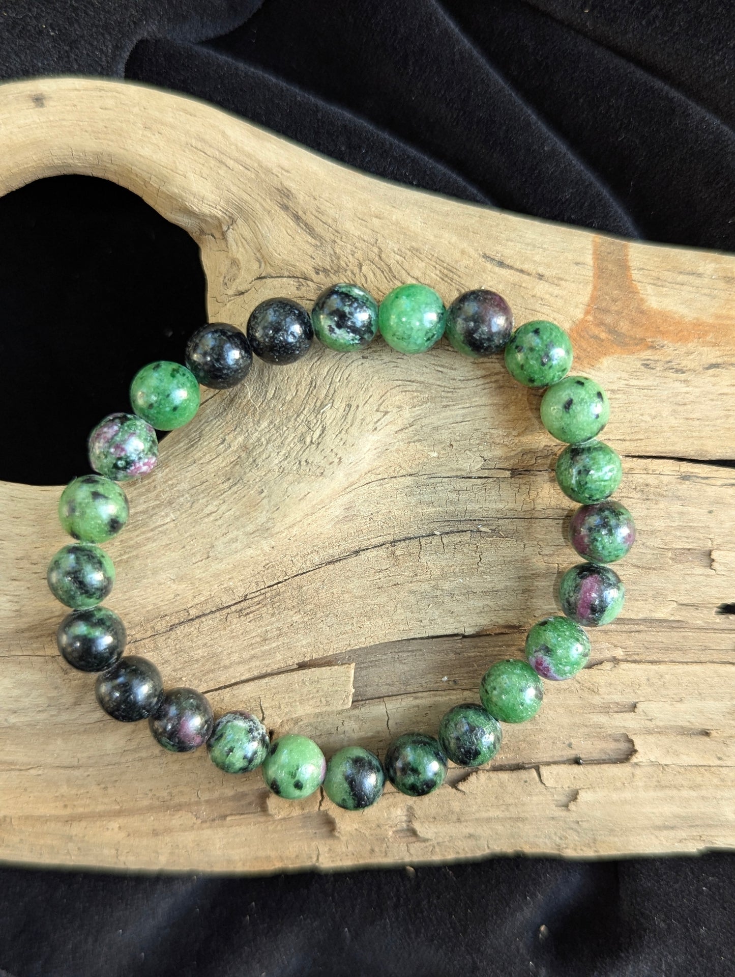 Ruby in Zoisite Bracelet 6mm & 8mm — Vitality + Heart Alignment