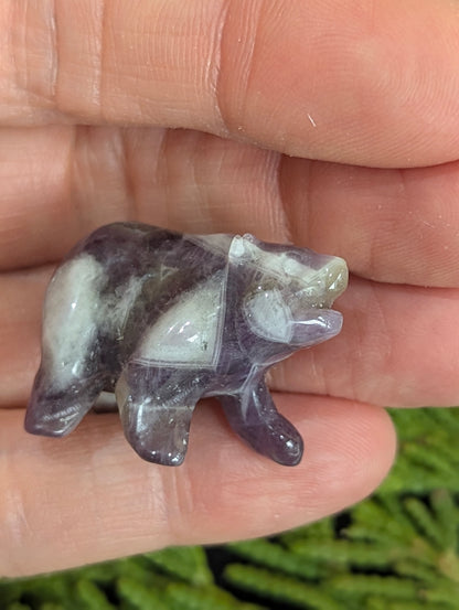 Tiny Bear Mineral Totem ~ 1"