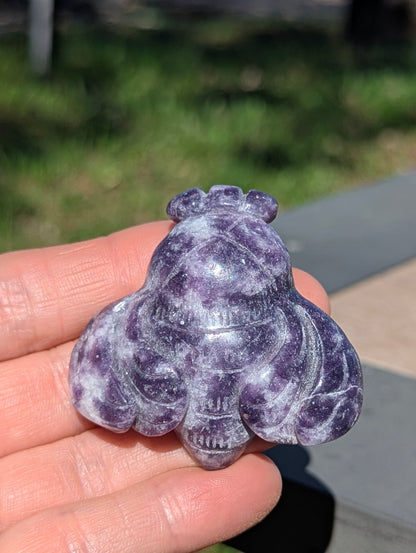 Dream Amethyst Moth - carved