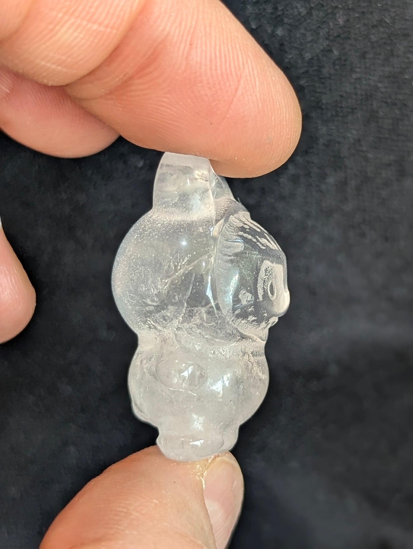 Tiny Labubu Mineral Totem ~ 1"