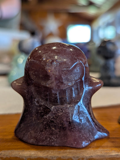 Crystal Ghost Carvings – Mahogany Jasper & Ruby in Zoisite
