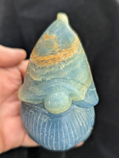 Blue Onyx Gnomes | Grounding, Tranquility, Protection |~ 4in, 525g