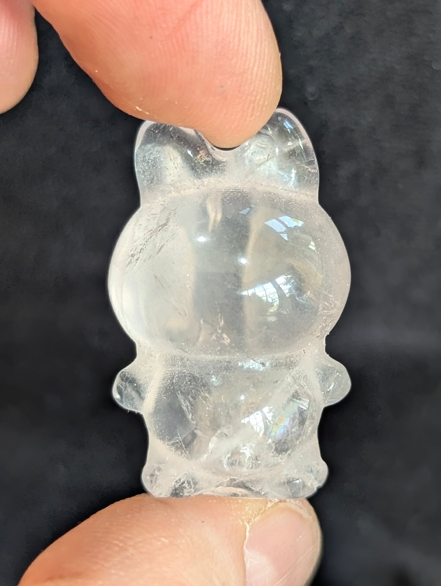 Tiny Labubu Mineral Totem ~ 1"