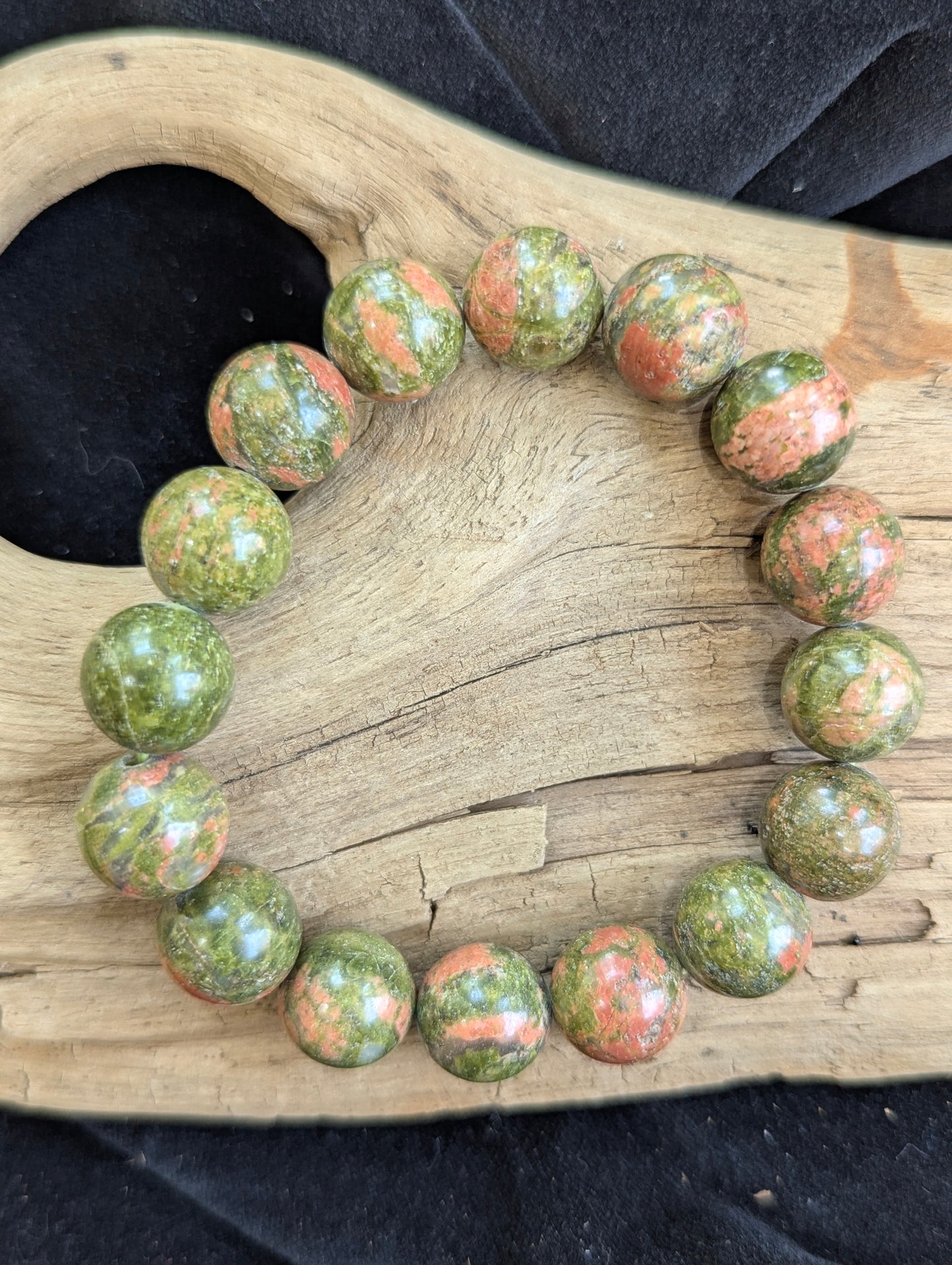 Unakite Bracelets – Chip, 7mm, 8mm & 12mm Natural Beads