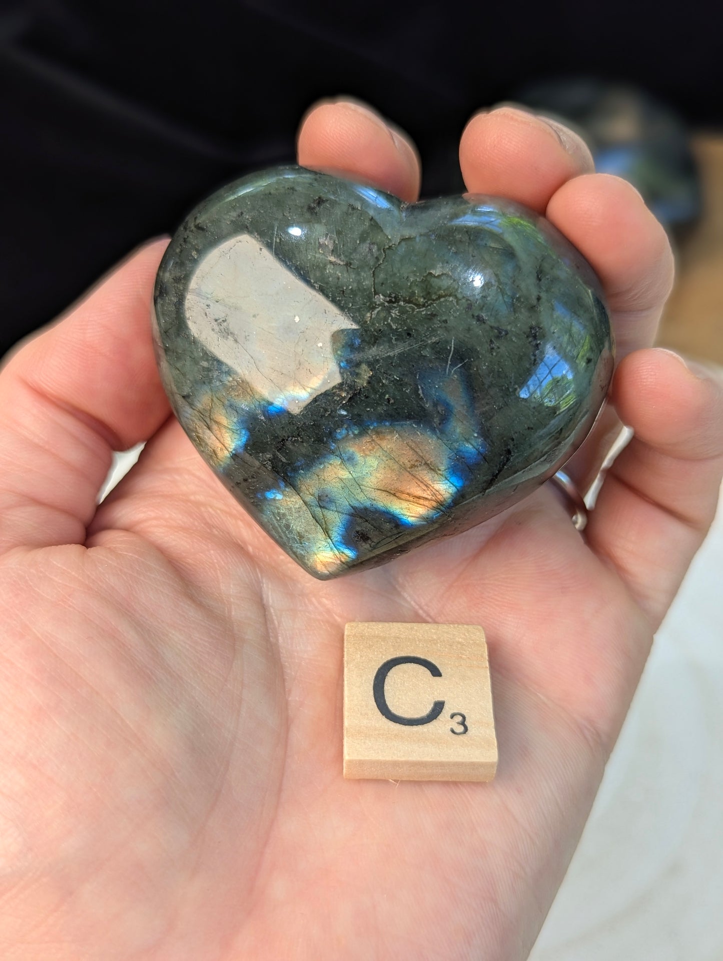 Labradorite Hearts