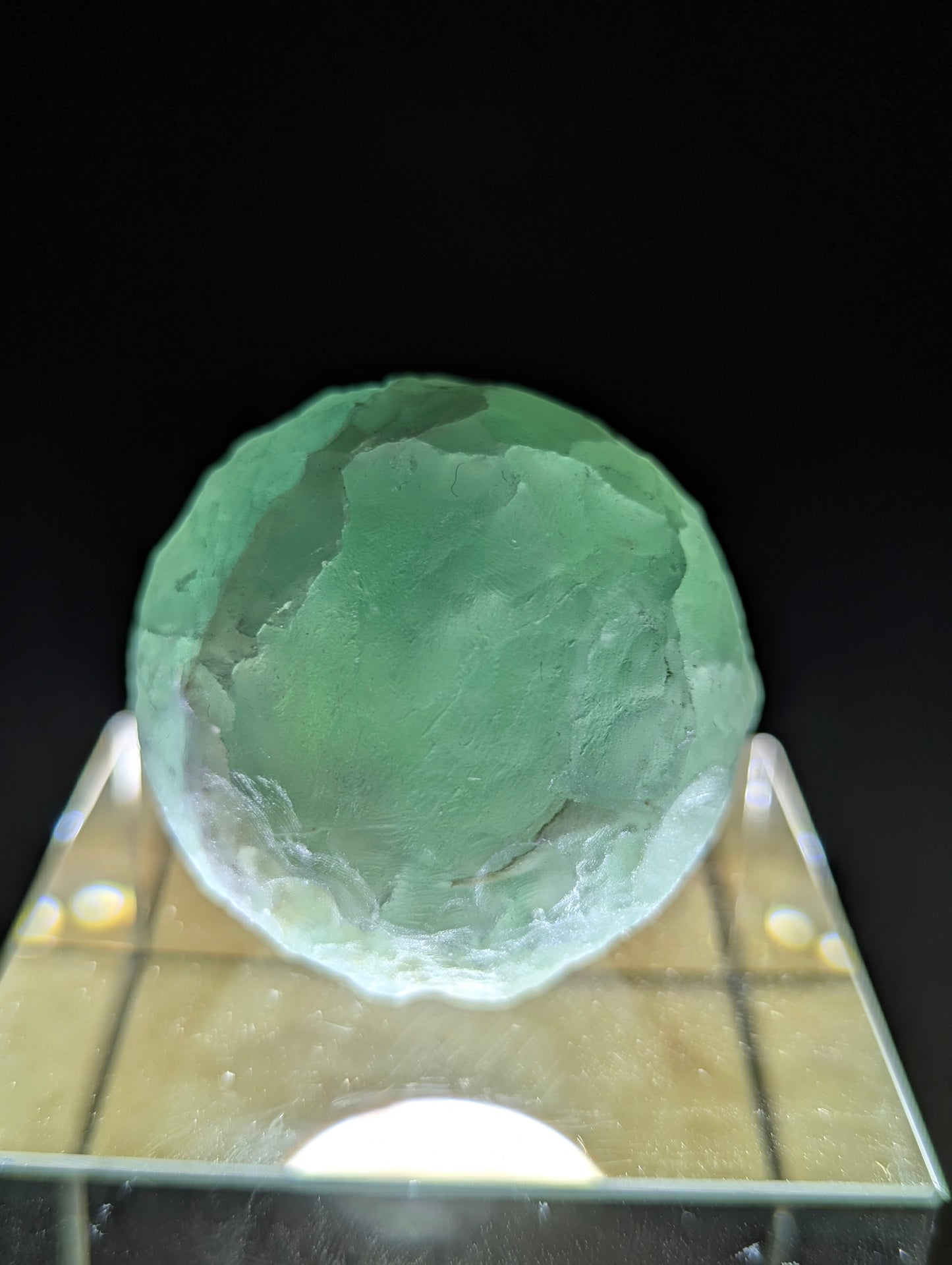 Lunar Collection | Carved Mineral Moon Sphere (50mm) – Natural Stone | small - Choose Your Mineral