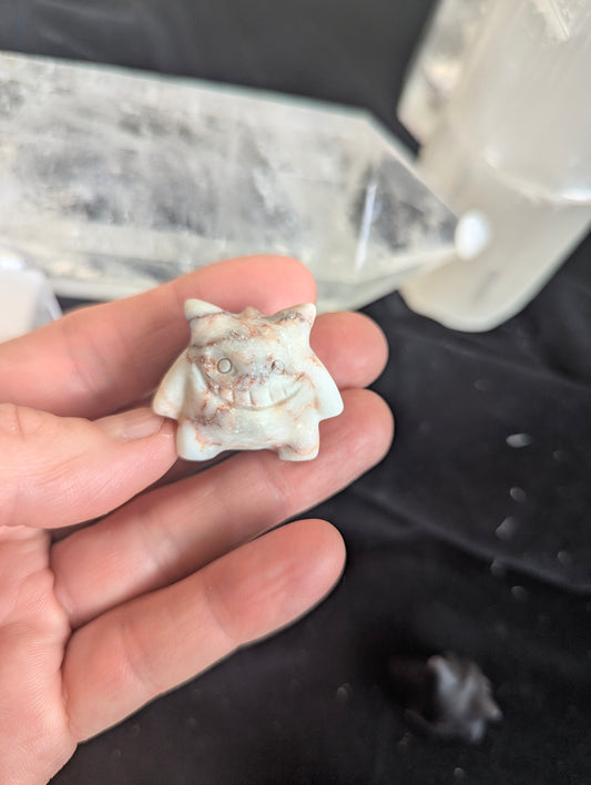 Tiny Gengar Mineral Totem ~ 1"