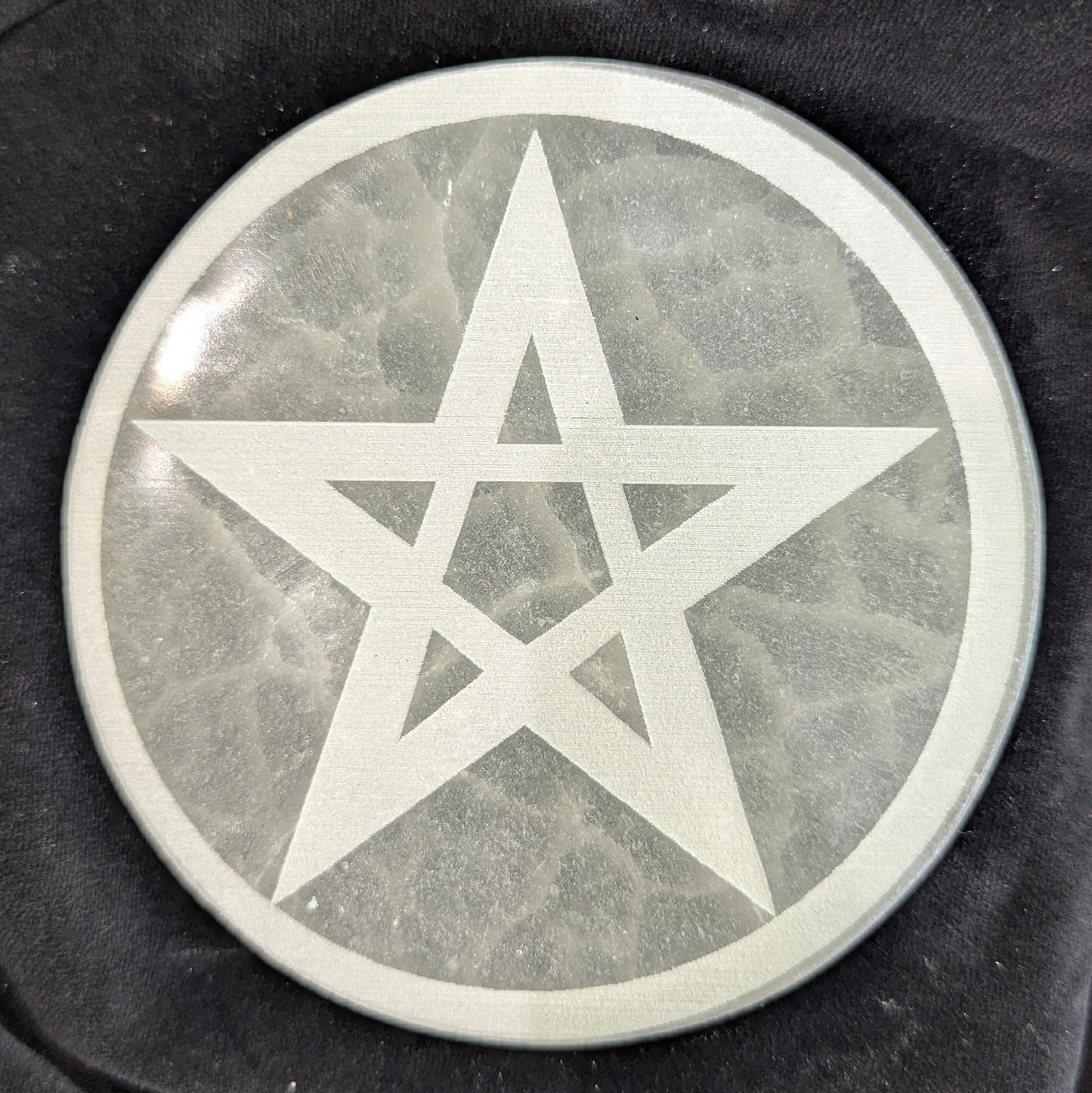 Engraved Selenite Charging & Cleansing Plates
