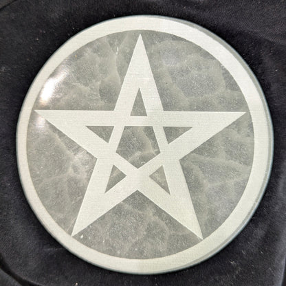 Engraved Selenite Charging & Cleansing Plates