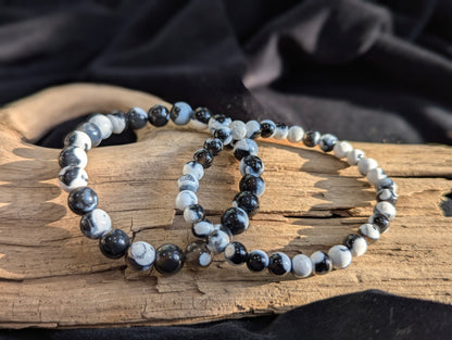 Orca Agate Bracelet — 6mm & 8mm