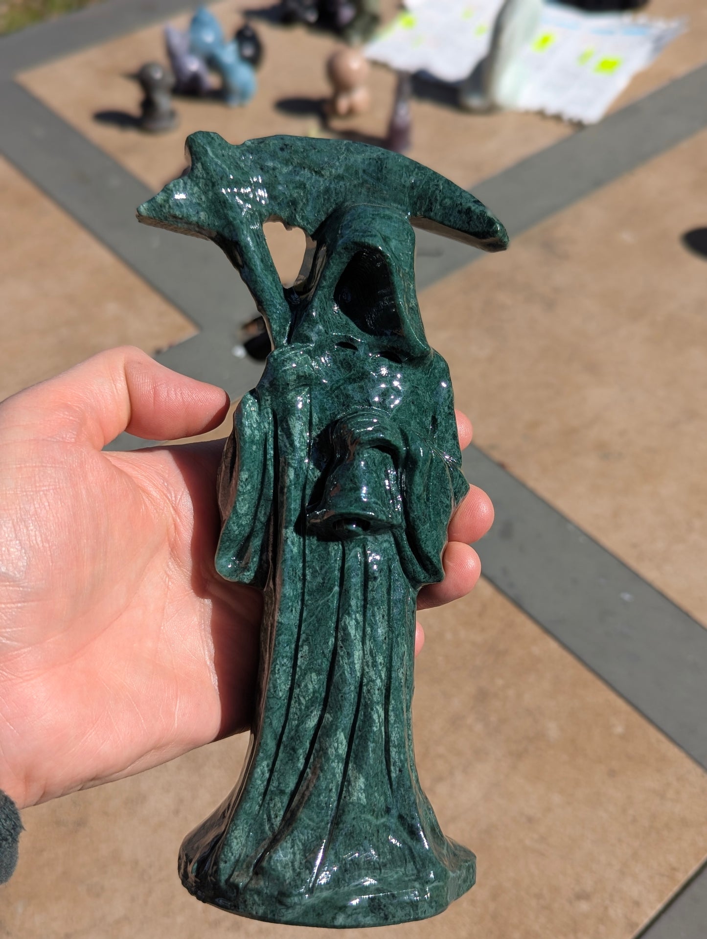 The Grim Reaper, Death Nephrite Jade Carving