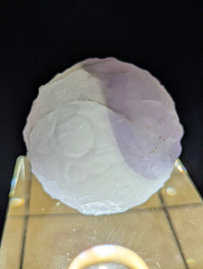 Lunar Collection | Carved Mineral Moon Sphere (50mm) – Natural Stone | small - Choose Your Mineral