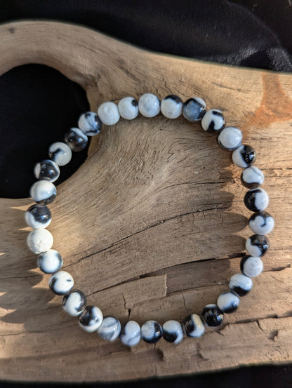 Orca Agate Bracelet — 6mm & 8mm