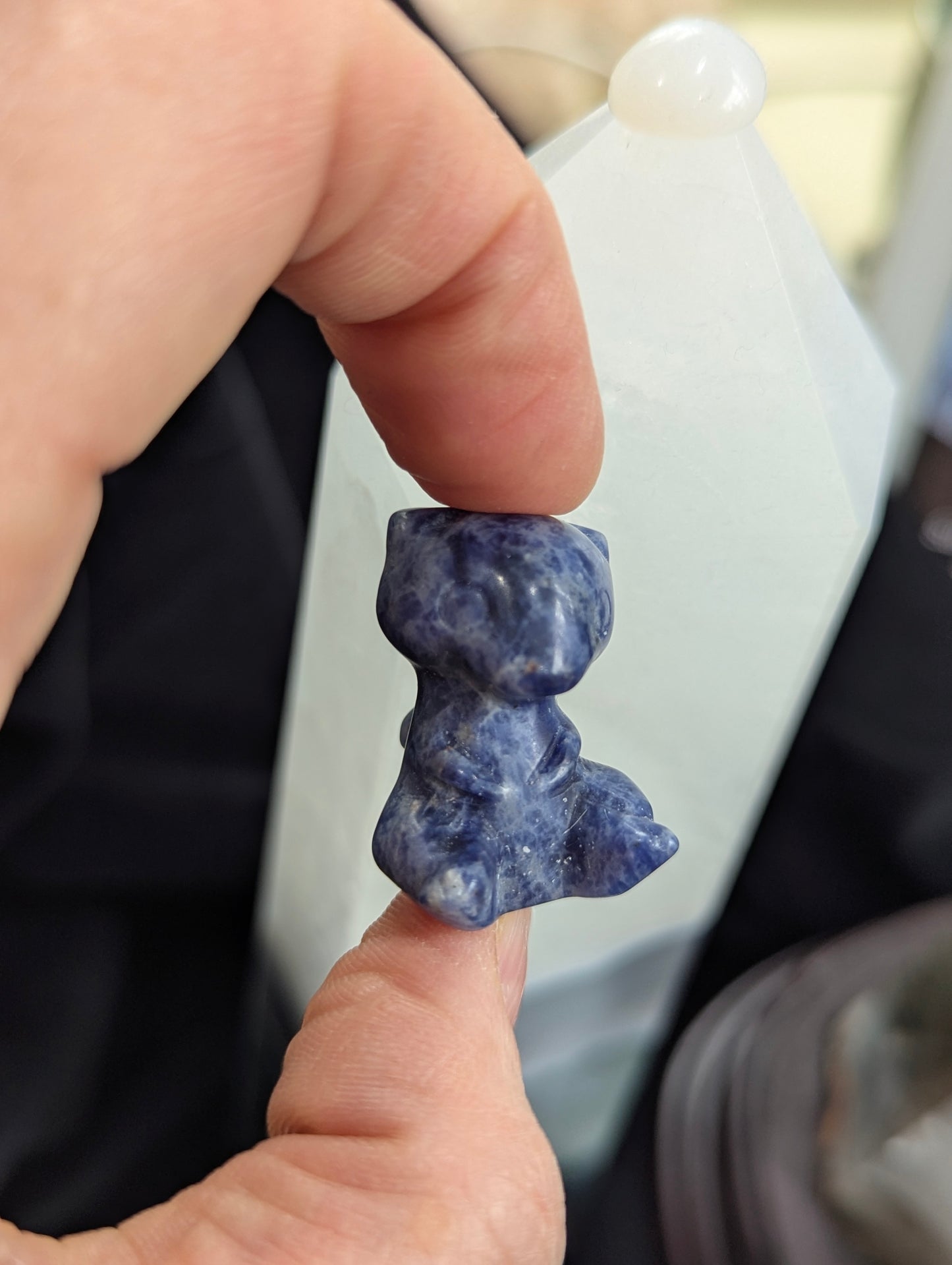 Tiny Mew Mineral Totem ~ 1"