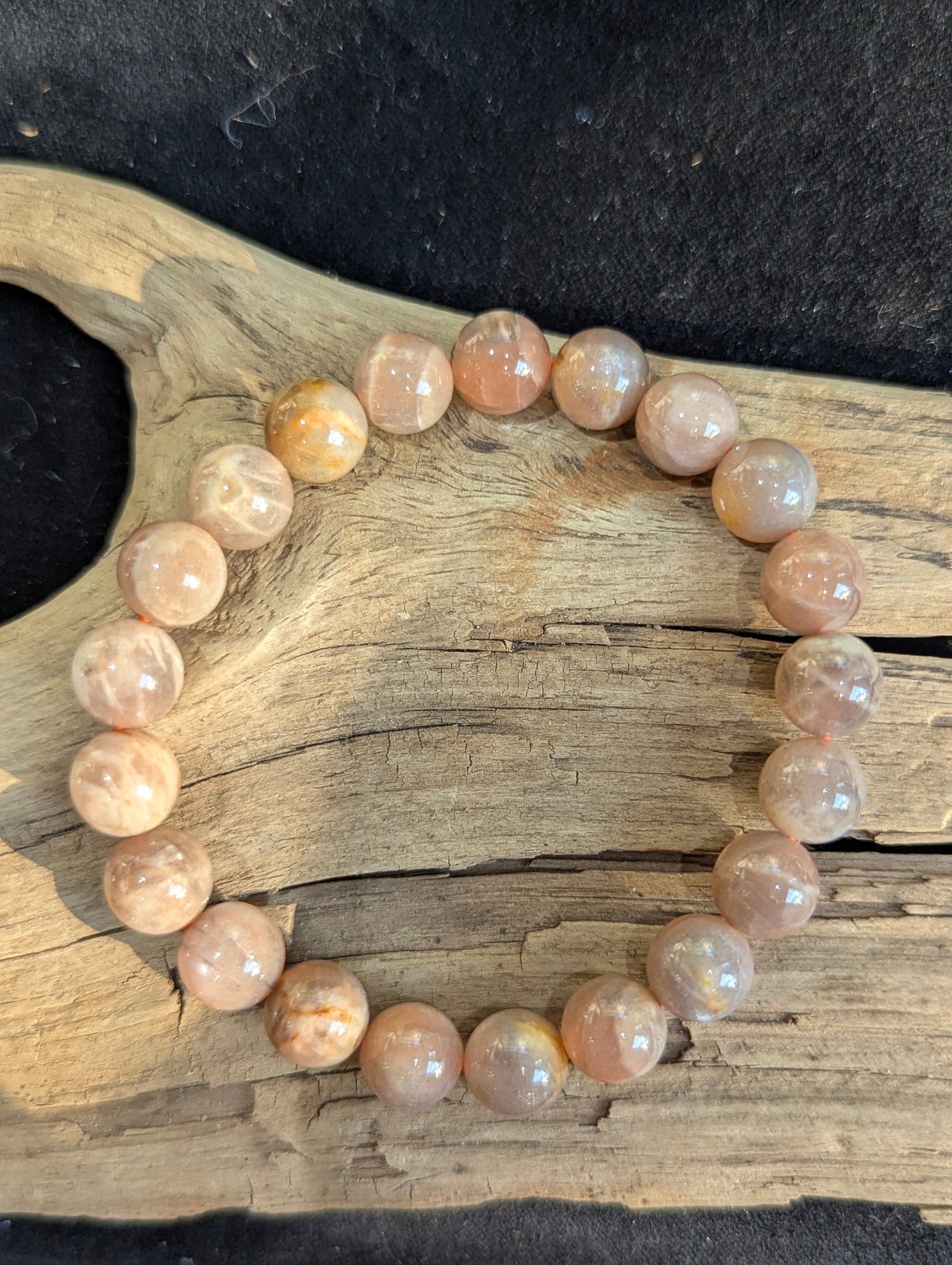 Golden Brown Sunstone Bracelet — 8mm & 10mm Beads