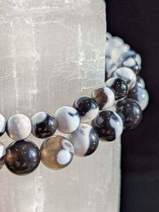 Orca Agate Bracelet — 6mm & 8mm
