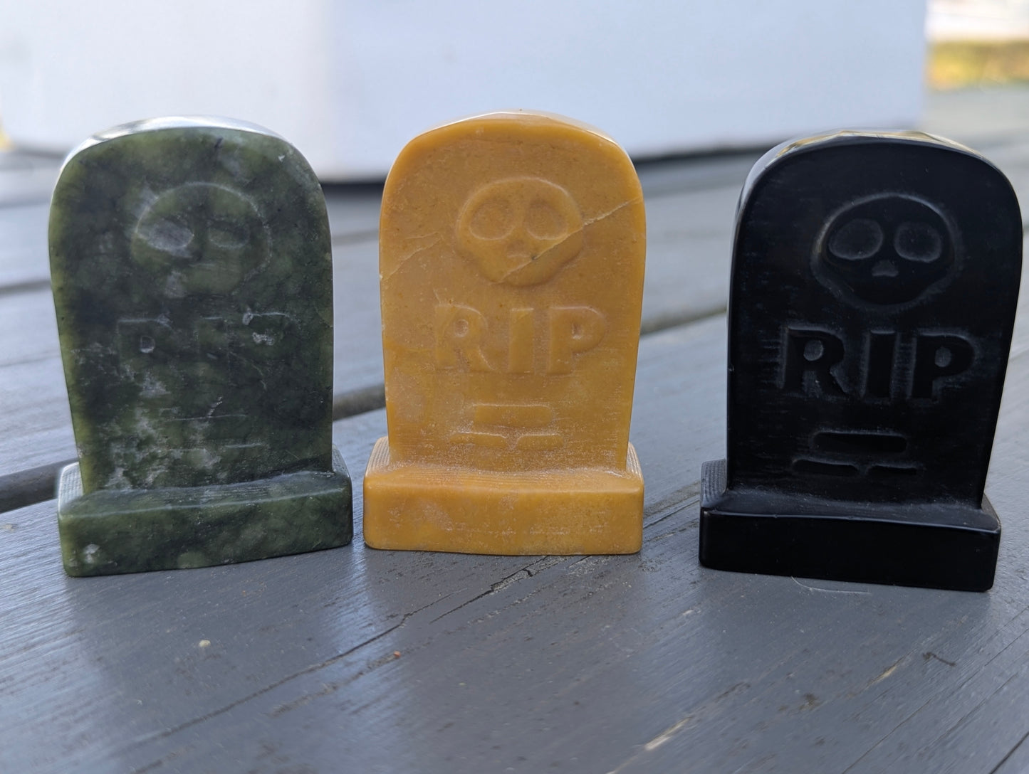 Crystal Tombstone / Gravestone - Carved Minerals