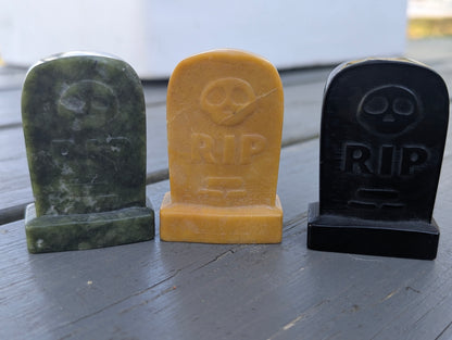 Crystal Tombstone / Gravestone - Carved Minerals