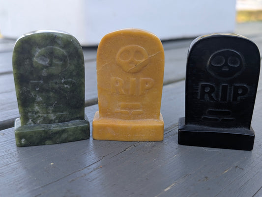 Crystal Tombstone - Carved Minerals