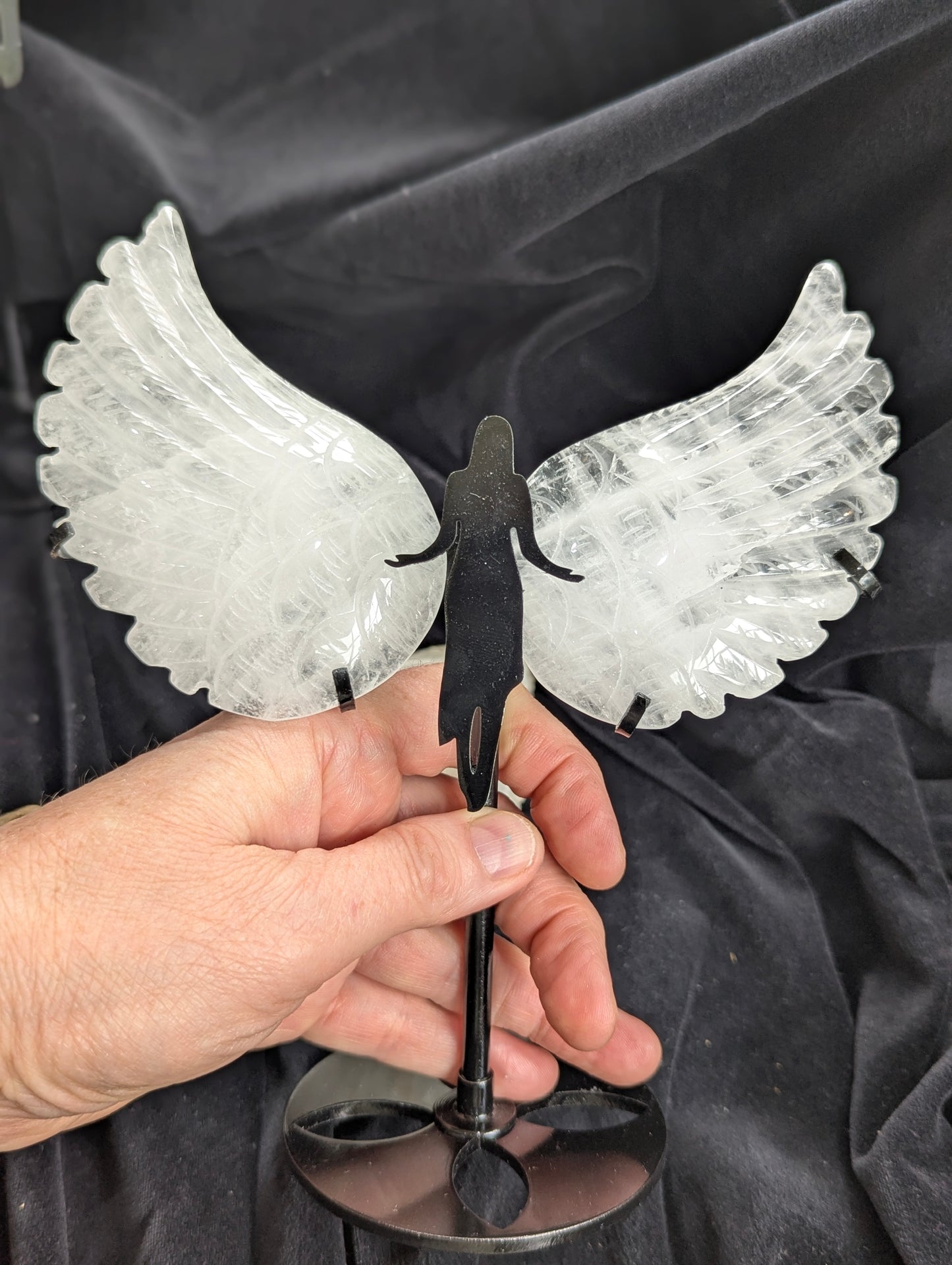 Guardian Angel Crystal Wing Silhouette