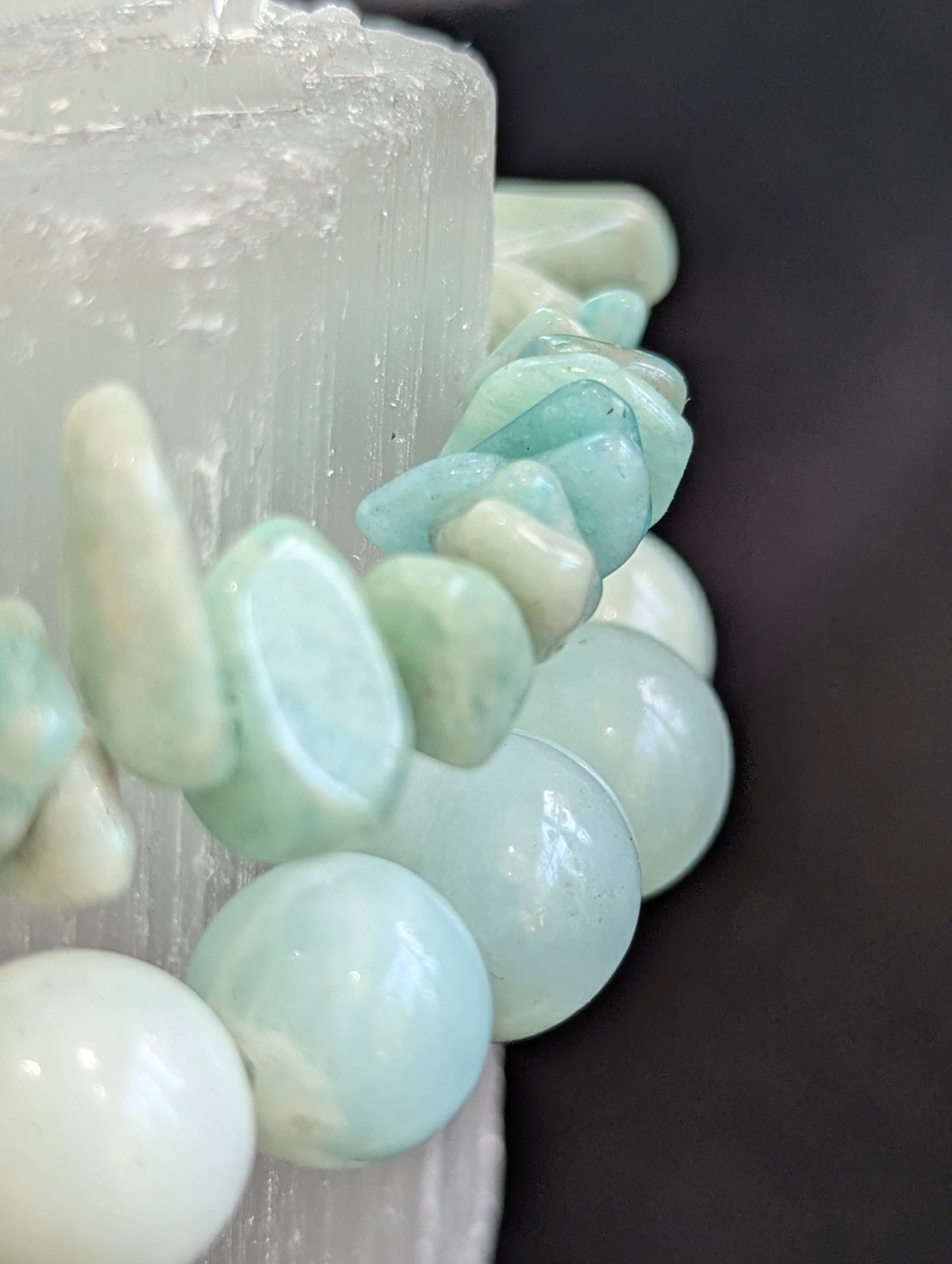 Amazonite Bracelet — 8mm & Chip