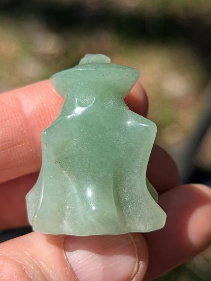 Tiny Ghost Witch Mineral Totem ~ 1"