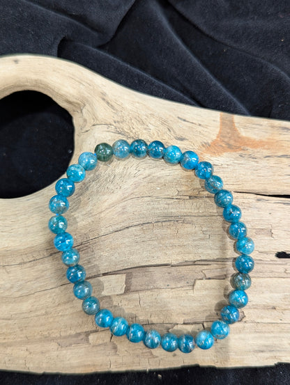 Blue Apatite Bracelets - from 3mm to 10mm beads