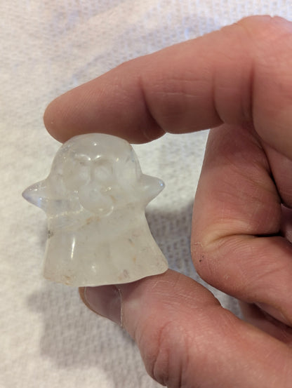 Tiny Ghost Mineral Totem ~ 1"