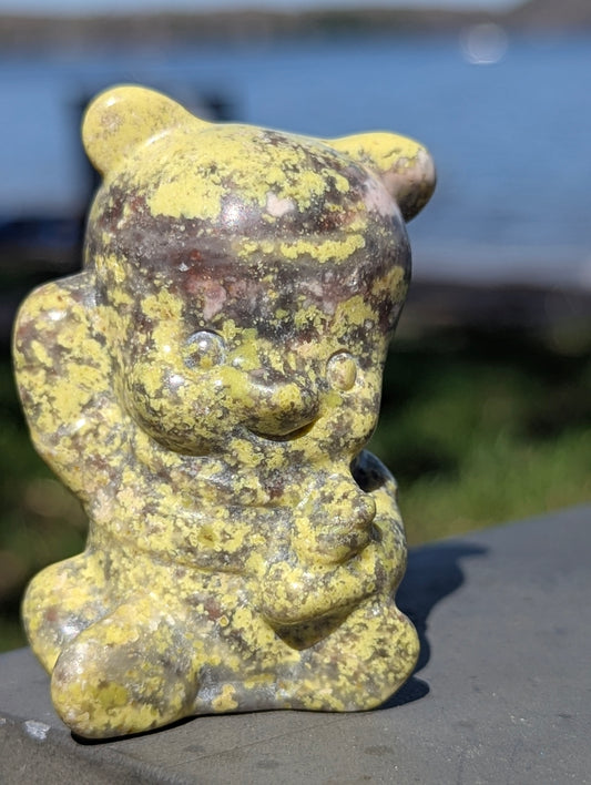 Winnie-the-Pooh Serpentine Carving - 2.5"