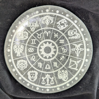 Engraved Selenite Charging & Cleansing Plates