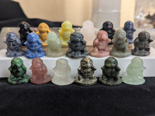 Tiny Squirtle Mineral Totem - 1"