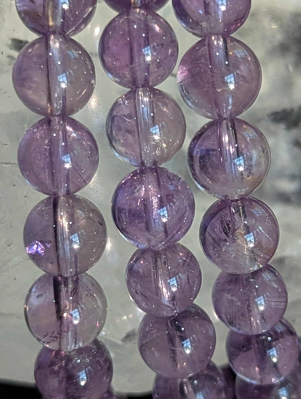 Amethyst Bracelet 7mm (Translucent Lilac) – Intuitive Selection