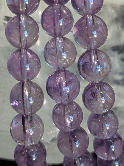Amethyst Bracelet 7mm (Translucent Lilac) – Intuitive Selection