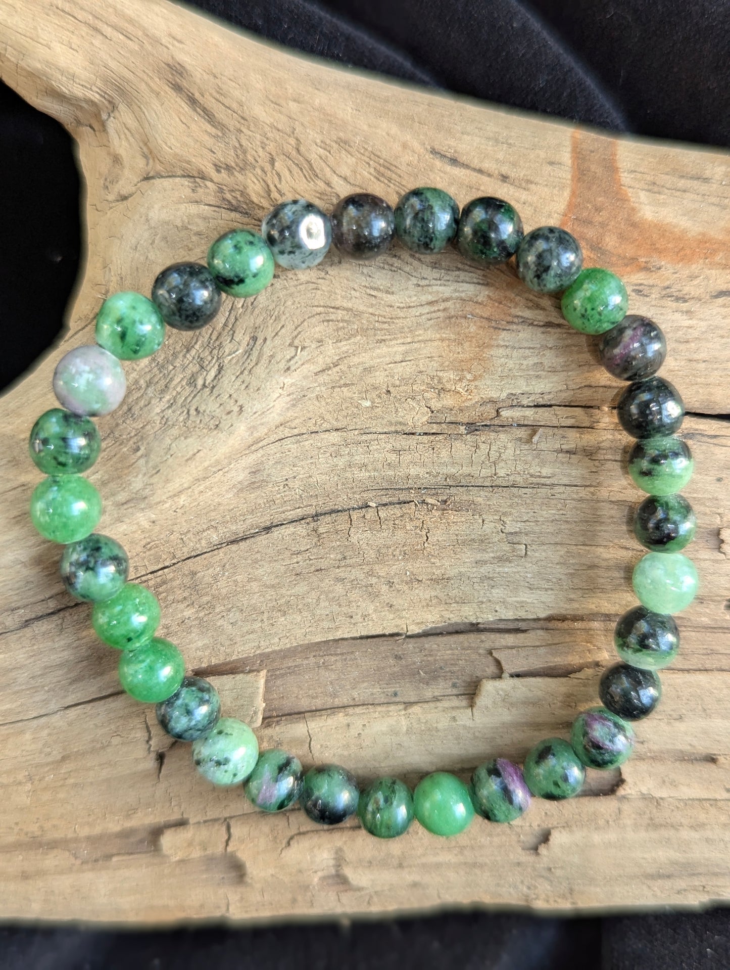 Ruby in Zoisite Bracelet 6mm & 8mm — Vitality + Heart Alignment