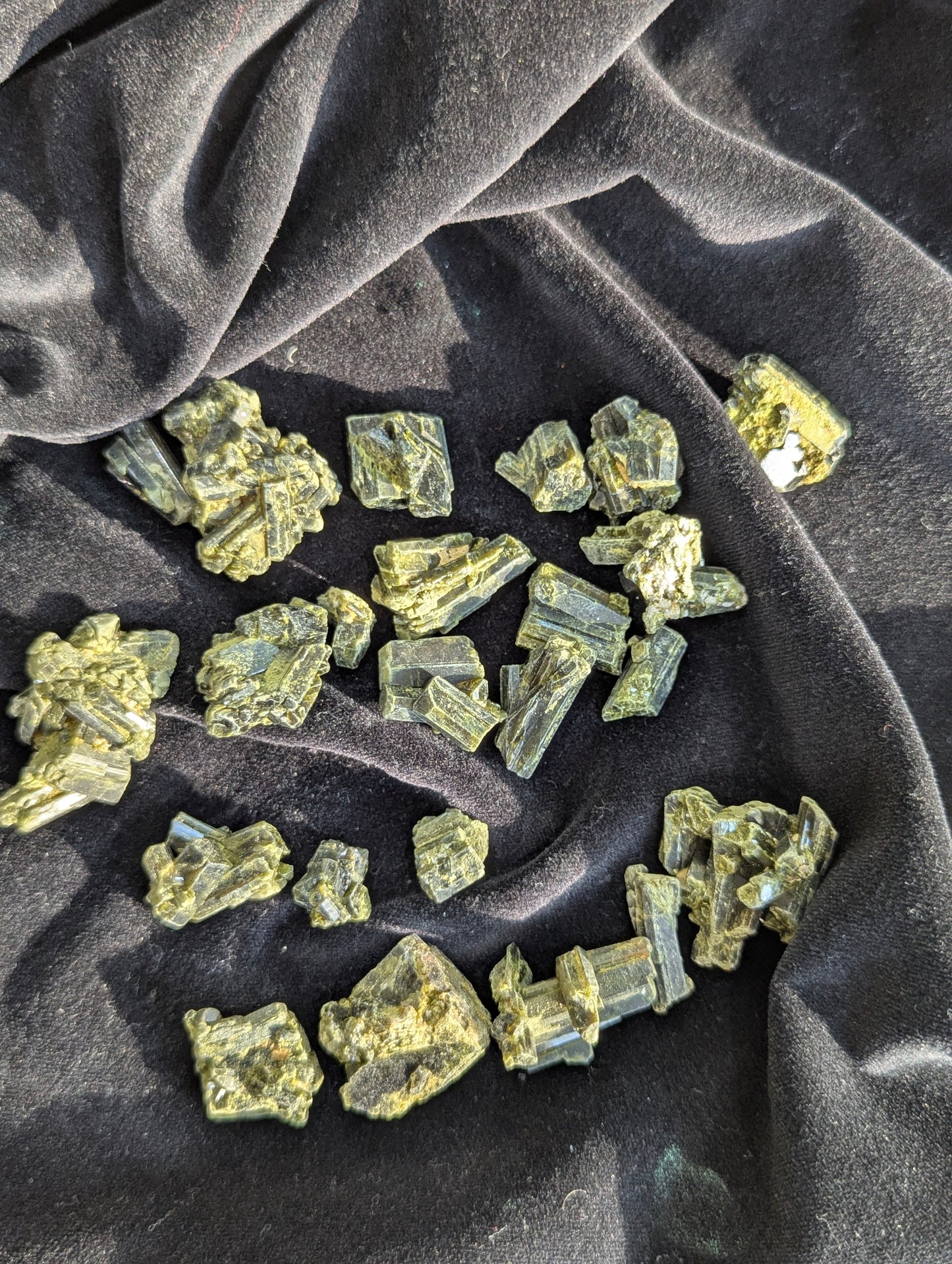 Raw Green Tourmaline Pieces