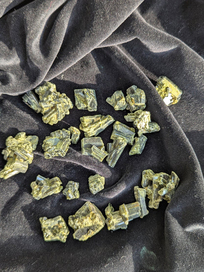 Raw Green Tourmaline Pieces