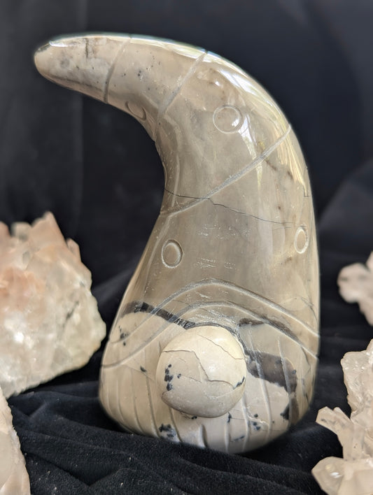 Picasso Jasper Gnome | Creativity, Grounding, Transformation | ~ 4in, 375g