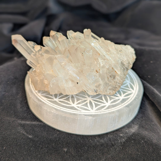Engraved Selenite Charging & Cleansing Plates