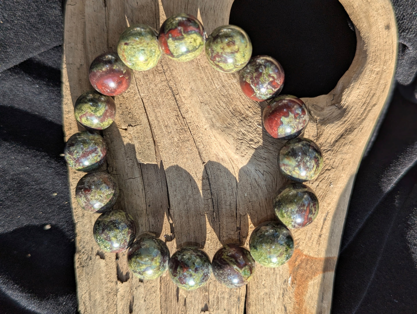 Dragon Blood Jasper Bracelet — 8mm, 10mm & 12mm Beads