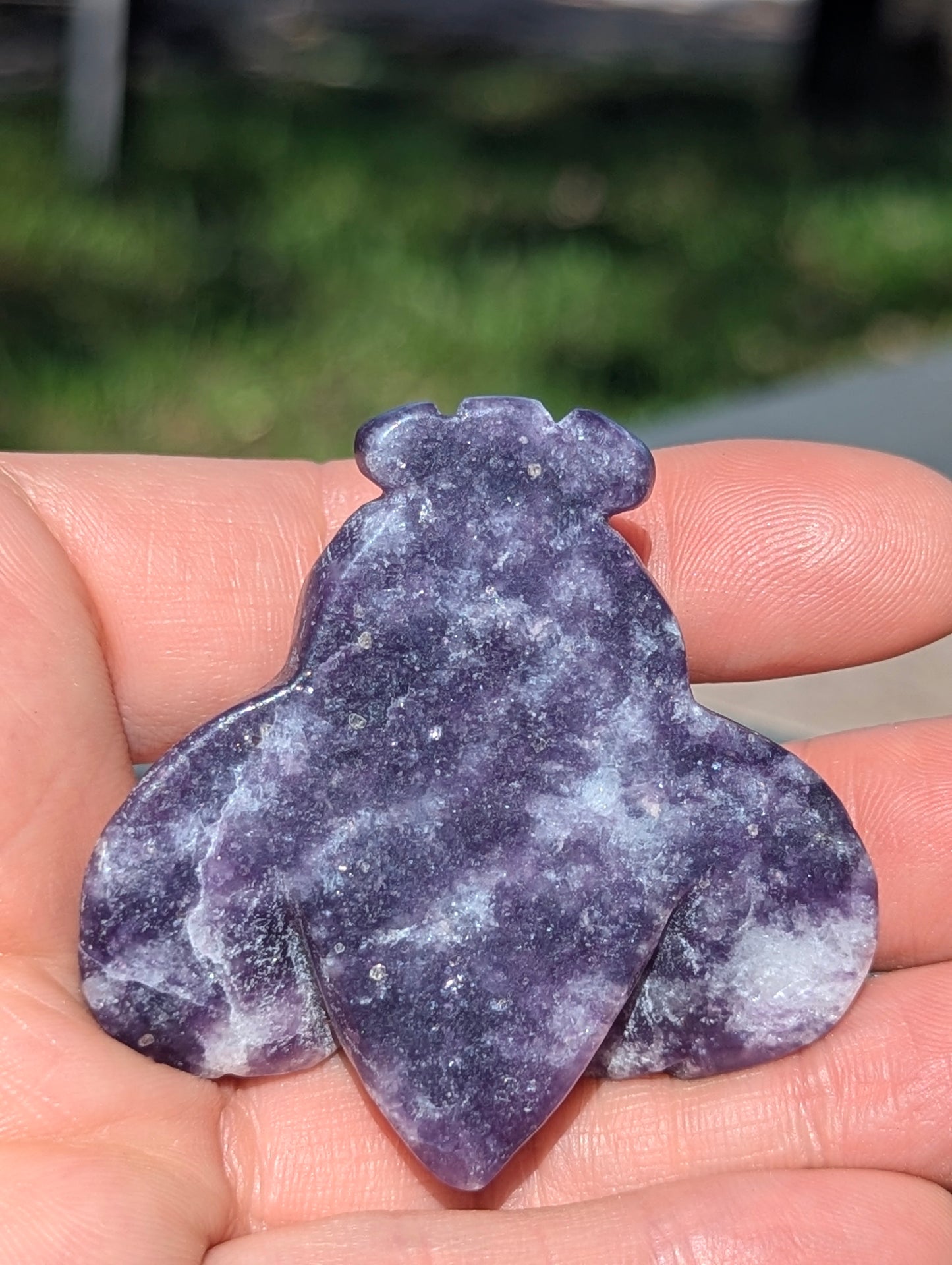 Dream Amethyst Moth - carved