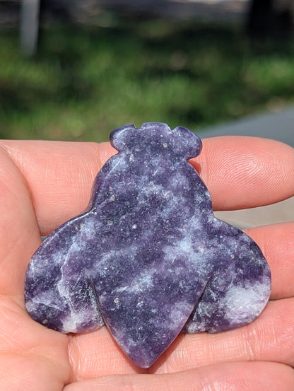 Dream Amethyst Moth - carved