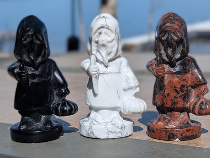 Ghostface Scream Carving - medium - choose your mineral