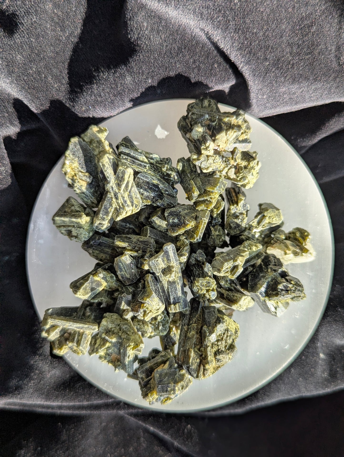 Raw Green Tourmaline Pieces