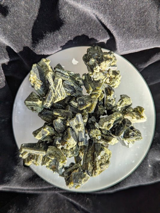 Raw Green Tourmaline Pieces