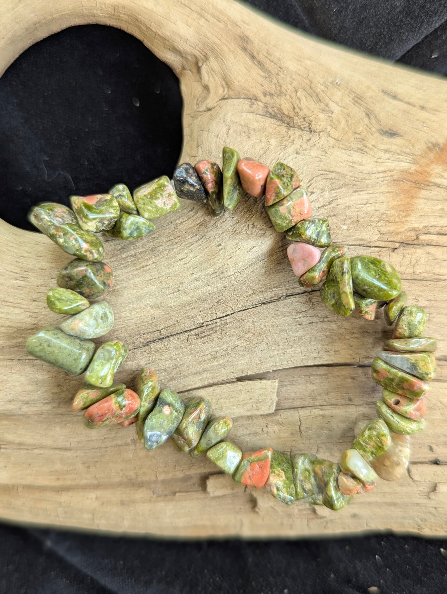 Unakite Bracelets – Chip, 7mm, 8mm & 12mm Natural Beads