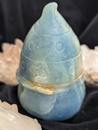 Blue Onyx Gnomes | Grounding, Tranquility, Protection |~ 4in, 525g
