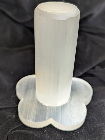 Luminous Selenite Bracelet Charging Tower & Display