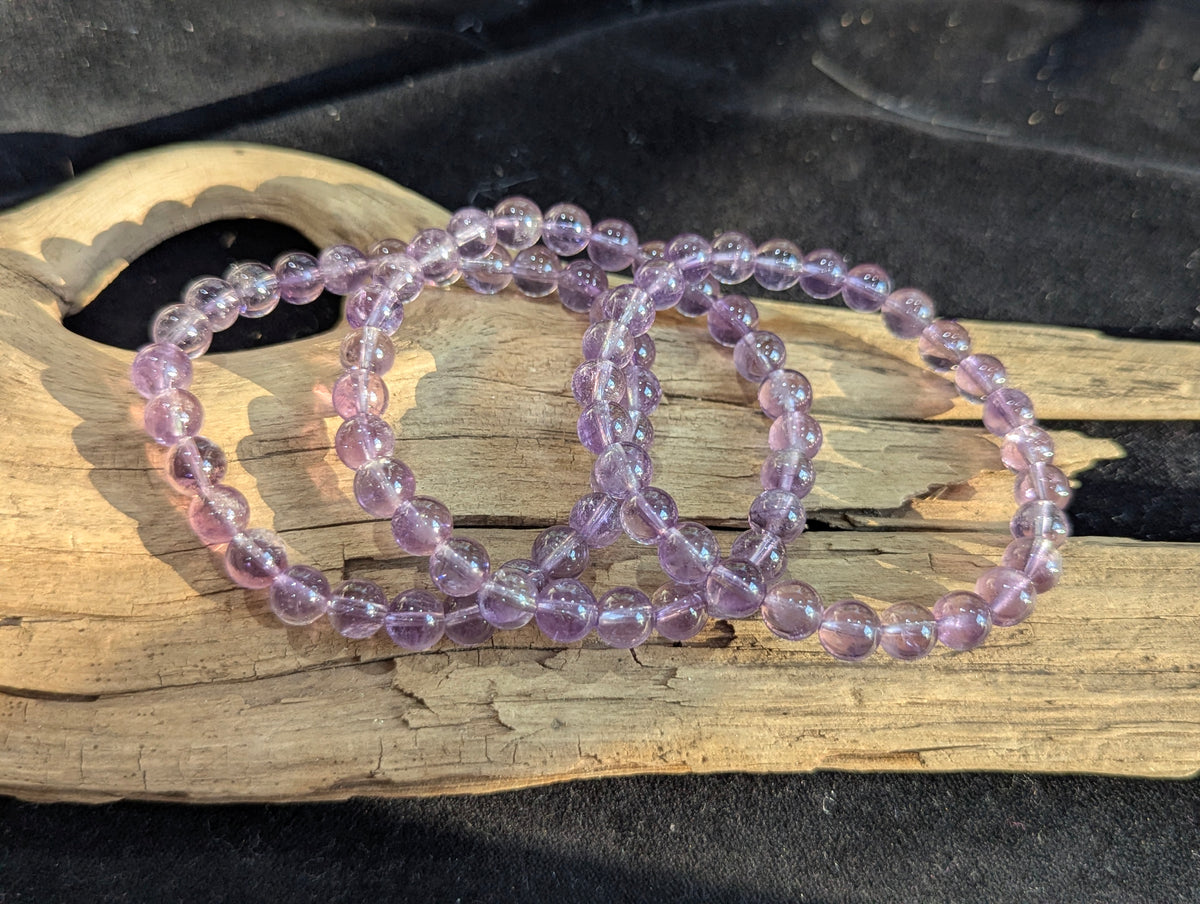 Amethyst Bracelet 7mm (Translucent Lilac) – Intuitive Selection