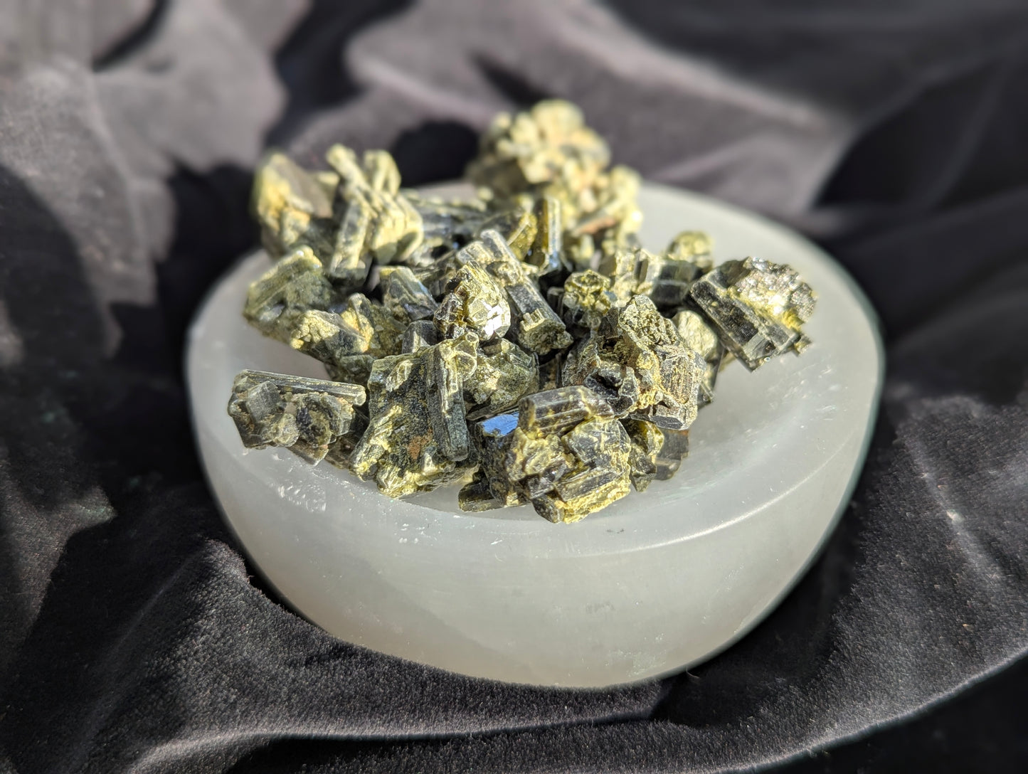 Raw Green Tourmaline Pieces